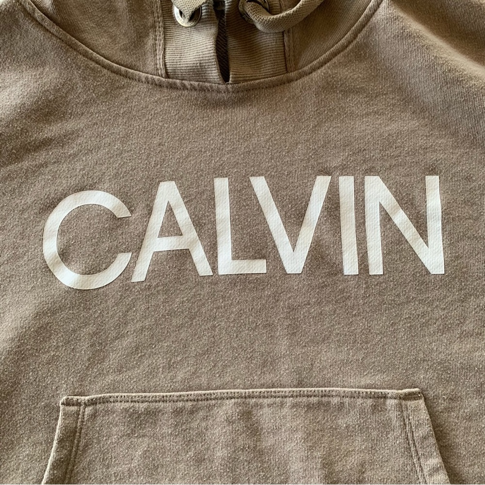 Calvin Klein Logo Cropped Hoodie - Picture 10 of 14